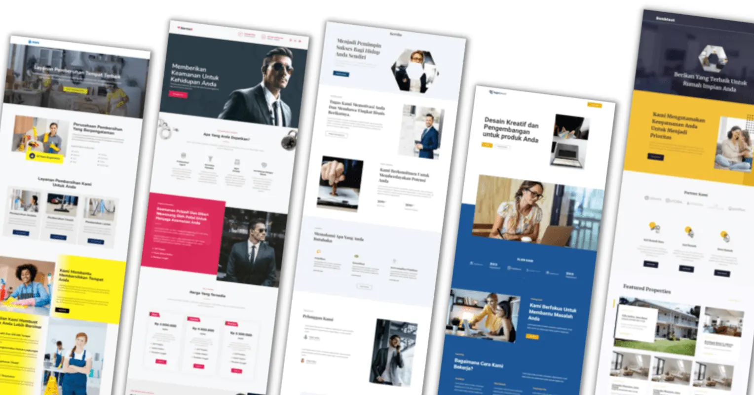 Kreatif landing page Elementor
