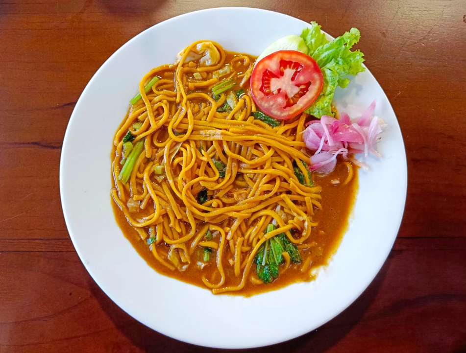 proses pengolahan mie Aceh tradisional