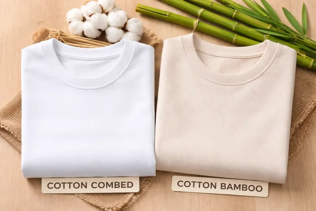 bahan cotton combed dan cotton bamboo
